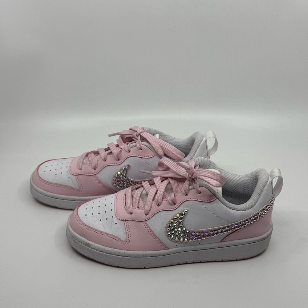 Kids Pink and White Sneakers